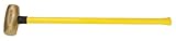 Sledge Hammer, 8 lb, 32in, Brass/Fiberglass by American Hammer