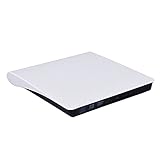 Actpe USB 3.0/Type-C スリム外付けDVD RW CDライター ドライブバーナーリーダープレーヤー 光学ドライブ ノートパソコン用 ホワイト