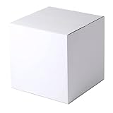 アースダンボール 140サイズ 立方体 段ボール 5枚 420×420×420 白 ID0780