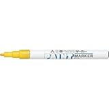 三菱鉛筆:uni ペイントマーカー油性細字 黄 PX21.2 型式:PX21.2