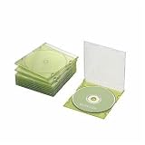 (まとめ)エレコム Blu-ray/DVD/CDケース(スリム/PS/1枚収納) CCD-JSCS10CGN【×10セット】