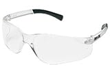 Safety Protective Glasses, Clear Frame, Clear Polycarbonate Anti Fog Lens by Crews