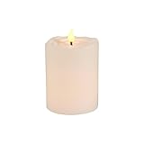 High Quality Everlasting Glow 42753 Wax Wavy Edge Ultra Bright Flameless LED Pillar Vanilla Scented 