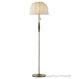 インターフォルム フロアライト LT-4386 リゼット LED電球付 ファブリック ウッド ゴールド アーチ