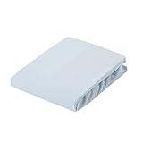 昭和西川 ムアツ ストレッチ シーツ シングル 洗濯可 裏側全周ゴム muatsu ブルー 2220301451303