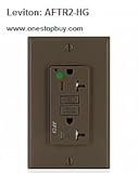 Leviton 20-amp 125-volt Tamper Resistant病院グレードAFCI二重レセプタクル AFTR2-HG 1