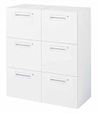 コクヨ　エディア　収納システム　高さ1050mmタイプ　下置き　ラテラル2列3段個別ロック　幅900×奥行き450mm カラー:F1（ナチュラルグレー）