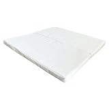ラック プレイマット 二つ折り 90X90X5cm ホワイト 赤ちゃん 子供 防水 滑り止め付き コンパクト 軽量 正方形 無地 ヨガ ストレッチ