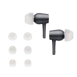 kwmobile 6x イヤーチップ Sony MDR-EX750BT / WI-1000X / WI-H700 / WI-C200対応 イヤーピース - 交換用 3つのサイズ S/M/L セット - シリコン イヤホンキャップ