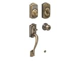 Schlage fe285-cam-be365 – 609-geoアンティーク真鍮ライフタイム仕上げCamelotキーパッドHandleset with Georgianノブ