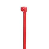 Standard Cable Tie, 50lbs Tensile Strength, 3" Bundle Diameter, 0.187" Width, 11.1" Length, Red [並行輸