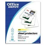 Office Depot Top-Loading Sheet Protectors Heavyweight Clear Box Of 50 [並行輸入品]