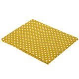 Yellow Pin Dots Crib Fitted Sheet [並行輸入品]