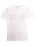 [Calvin Klein Jeans(カルバンクラインジーンズ)] カルバンクライン メンズ コットン 半袖 Tシャツ カットソー MESH ロゴ プリント ホワイト Sサイズ [並行輸入品]