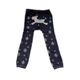ベビー幼児・ウーリーレギンス by Dotty Fish　デザイン：ネイビー　トナカイ、男の子・女の子 24-36ヶ月