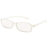 エニックス PCメガネ 度なし ブルーライトカット カラーレンズ ホワイト