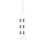 ELECOM 電源タップ ホコリシャッター付 耐熱素材使用 flecc barra 4個口 2.0m ホワイト T-NFL01-2420WH