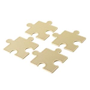 ［ユニフレーム］ 鍋敷き シリコン パズルシート ベージュ 661888