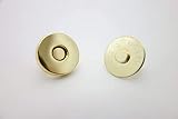 マグネットホック 【差し込みタイプ】 金 ゴールド 18mm 10個