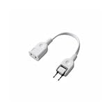 (まとめ)エレコム ACアダプタ用電源延長コード(1個口) T-ADR1WH【×10セット】 AV デジモノ パソコン 周辺機器 ACアダプタ OAアダプタ top1-ds-1620425-ah [簡