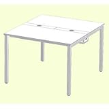 Garage フリーアドレスデスク 多人数用デスク MP-1012SS 幅100cm ホワイト