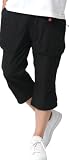 [アウトドアプロダクツ] ストレッチパンツ メンズ 7分丈 クライミングパンツ ストレッチ 撥水加工 UVカット ショートパンツ ブラック 3L