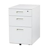 デスクキャビネット スチールインワゴン3段 NJ-IN3(WH)