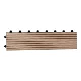 ウッドデッキ ウッドパネル ミニパネル 端数（１枚）人工木 ウッドデッキタイル 樹脂ウッドパネル 【4色選択可】 (ナチュラル)