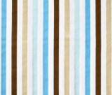 Bacati Mod Dia/Strips Aqua and Choc Stripes Crib fitted sheet by Bacati