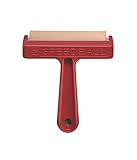 Speedball Plastic Frame Soft Rubber Brayer with Pop-In Roller, 4 in by Speedball