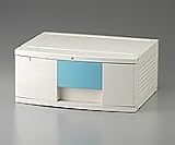 0-5347-02　トレイＢＯＸ（鍵付）３０２Ｈ　Ａ３用ブルー　４７０×３６０×２０５ｍｍ '3669