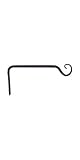 Panacea 89415 Forged Straight Hook, Black, 15-Inch Panacea [並行輸入品]