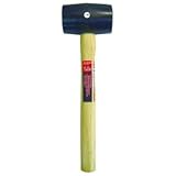 （業務用50個セット）CSK 木柄ゴムハンマー（かなづち/大工道具） 1.0P CGK-10B ブラック（黒） 〔業務用/家庭用/DIY/日曜大工〕