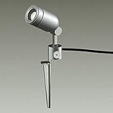 ＤＡＩＫＯ　ＬＥＤ照明器具　アウトドアスポットライト　スパイク式　ダイクロハロゲン５０Ｗタイプ　電球色　ＬＥＤランプ付　配光２０°　差込プラグ付　防雨形　本体色：シルバー　DOL3763YSF