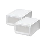 【通販限定2個セット】天馬 収納ボックス フィッツケースアドバンス 幅40×奥行55×高さ25cm クローゼット 収納ケース たわみにくい 衣装ケース 日本製 再生材配合 サステナブル 【色 ホワイトクリア】 【55-40M】