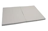 大阪長生堂 プレイマット ベビーマット 厚さ4cm 折りたたみ シームレス 床暖房対応 防水 ベビー 赤ちゃん クッションマット (グレー, 120×180)