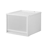 天馬(Tenma) 収納ボックス フィッツケースマルチ 40cm幅 ホワイトクリア 幅40×奥行40×高さ30cm 積み重ね可能 40-40M