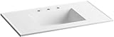 Kohler k-2781 – 1-g81セラミック/ Impressions 37 "長方形vanity-topバスルームシンク 7.50 x 22.38 x 37.00 inches 2781-8