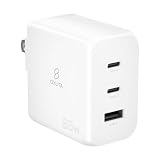 65W 充電器 MacBook 急速充電器 PD 充電器 3ポート USB type-c PSE認証 PPS規格対応 USB C コンセント ACアダプター 超コンパクト AC 充電器 GaN ノートPC スマホ 充電器 タイプc充電器 Windows PC iPad iPhone Android Galaxy Switch PD対応 (ホワイト)