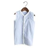 kukka　ja　puu　ガーゼスリーパー　日本製　50-70　サックスブルー×ホワイト