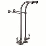 Elizabethan Classics ecfssl01pb free-standing脚浴槽Supplies withメタルレバーハンドル、光沢真鍮