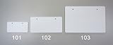 ESCO エスコ 60x120mmエコユニボード札(10枚) EA956V-102
