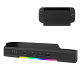 XBERSTAR スイッチ2 冷却スタンド 充電ドックステーション for Switch 2ドックスタンド 排熱 NGC HUB 拡張キットRGBアンビエントライト付き(冷却ベース + USB拡張)