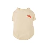 MANDARINE BROTHERS マンダリンブラザーズ パフィーロゴクールTシャツ PUFFY LOGO COOL TEE 犬 服 クール 夏服 防虫 アイボリー L