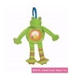North American Bear Pond Pets Frog Ball Rattle, Green by North American Bear [並行輸入品]