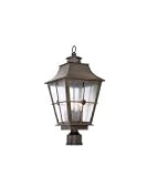 Kalco 403500AGB Belle Grove Medium Pier/Post Mount, Aged Bronze Finish by Kalco
