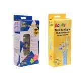 Podee ハンズフリー 哺乳瓶コンボセット チューブストロー10本/シリコン製乳首3個付属 赤ちゃんがもう哺乳瓶を持っている必要がありません