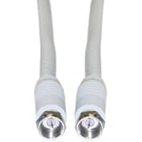 Dealsjungle F-pin RG6 Coaxial Cable, White, F-pin Male, UL rated, 25 foot [並行輸入品]