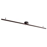 【Amazon限定ブランド】ダクトレール ライティングレール 1.5m 可動範囲146cm ライティングバー スポットライトレール レール照明 ライティングダクト オシャレ 工事不要 間接照明 天井照明 Kalos BR 150