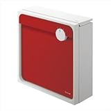 ナスタ　大型郵便物対応　戸建郵便受箱　QUAL　KS-MAB1-WR　【郵便ポスト】 ホワイト×レッド　ホワイト×レッド